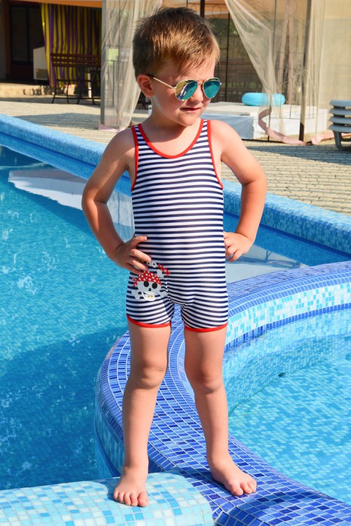 Дитячий купальник в смужку для хлопчика Della Ho-Ho - фото №1
