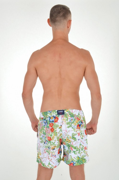 Пляжні шорти для чоловіків David Man D3 6950 - фото №2